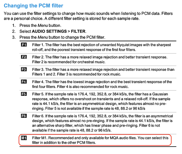 PCM Filters