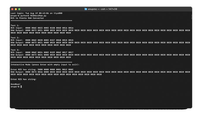 RC5Hex2RAW