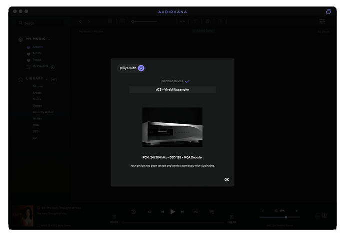 Audirvana Vivaldi Auto Config