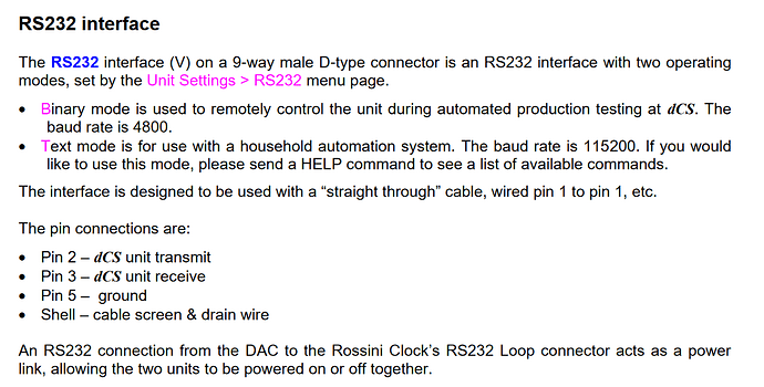 RS232-interface