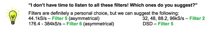 dCS Filters
