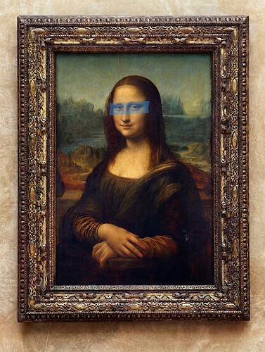 Mona Lisa - Blue Tape